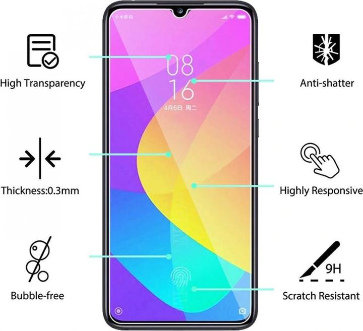 Image du produit Screenguard Xiaomi Mi A3 Protection en verre blindé Case Friendly Design (1 pcs, Mi A3)