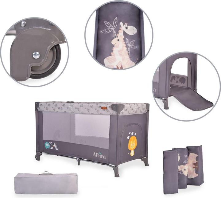 Actual product image Cangaroo Travel cot Africa (60 x 120 cm)