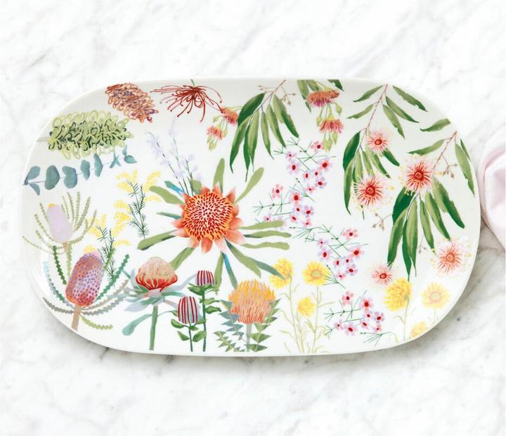Actual product image Maxwell & Williams NATIVE BLOOMS Oval 37 x 23 cm