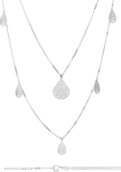 Leyda Halskette Tropfen (Silber 925, 65 - 80 cm)