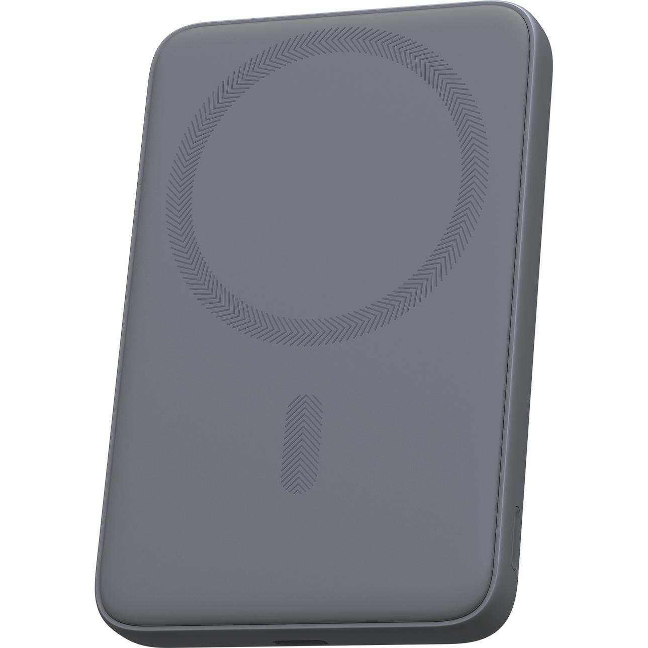 Aukey MagFusion Slim (5000 mAh, 20 W, 19.25 Wh), Powerbank, Grigio