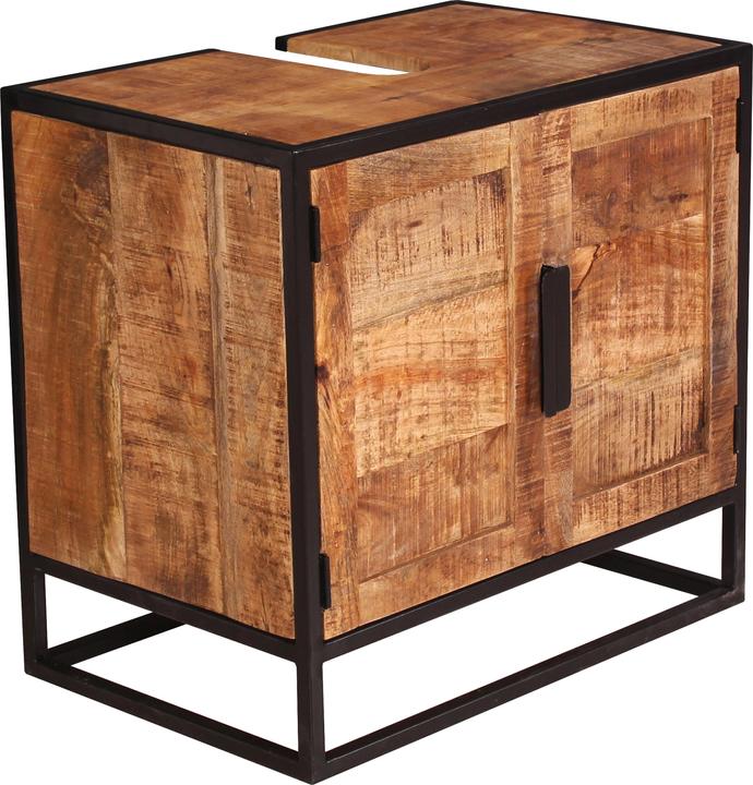 SIT Möbel Mobile da bagno Sidney nero naturale (67 x 42 x 62 cm)