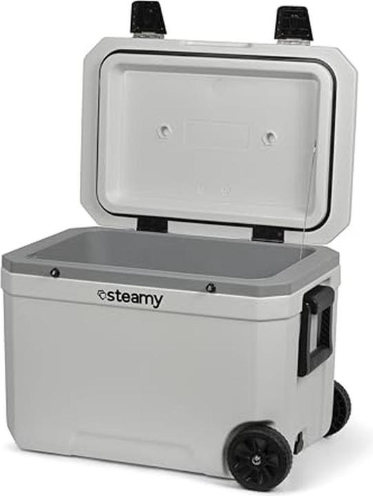 Produktbild Steamy Marine 45 Roller - Grosse Kühlbox auf Rädern - Speziell für das Boot - 45 Liter - Weiss (SC (45 l)