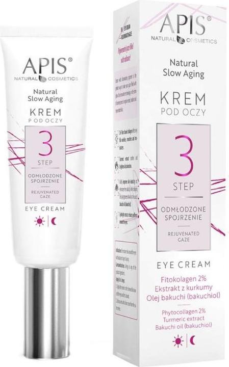 Actual product image Apis Natural Cosmetics Apis Natural Slow Aging Rejuvenating Eye Cream Step 3 15ml (Eye Care Cream, Day, Night, 15 ml)