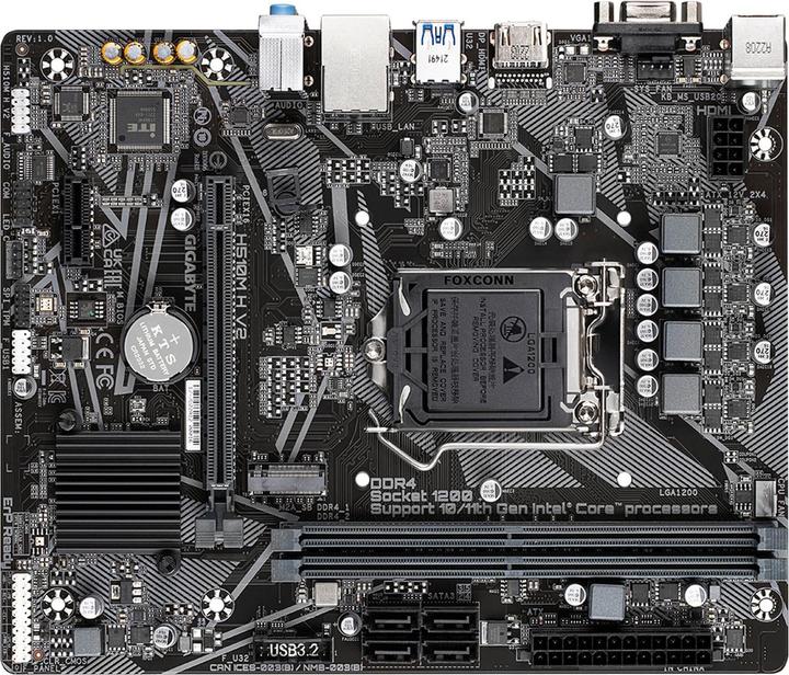 Immagine prodotto Gigabyte MB H V2 H510,S1200,mATX,Intel (LGA 1200, Intel H470, mATX)