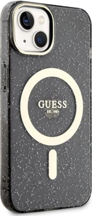 Image du produit Guess GUHMP14MHCMCGK iPhone 14 Plus 6.7" noir/black hardcase paillettes or MagSafe (Apple iPhone 14 Plus)
