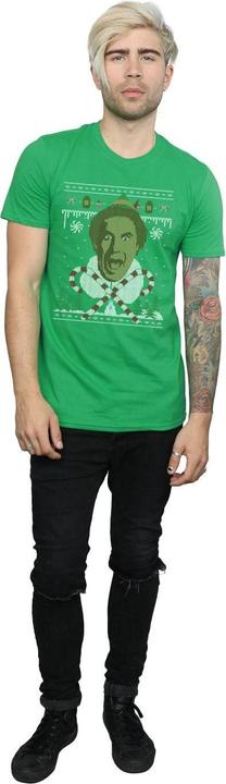 Actual product image Elf Mens Christmas Fair Isle T-Shirt (L)