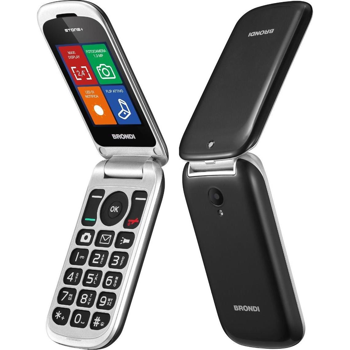Brondi STONE+ (2.40", 1.30 Mpx), Tastenhandy, Schwarz