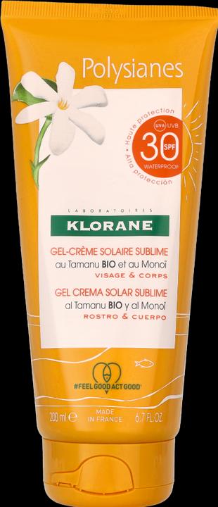 Actual product image Klorane Monoï & Tamanu (Suntan cream, SPF 30, 200 ml)