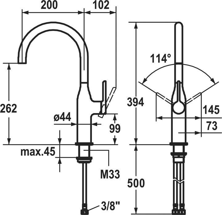 Immagine prodotto KWC Rubinetti per lavandini SIN A 200