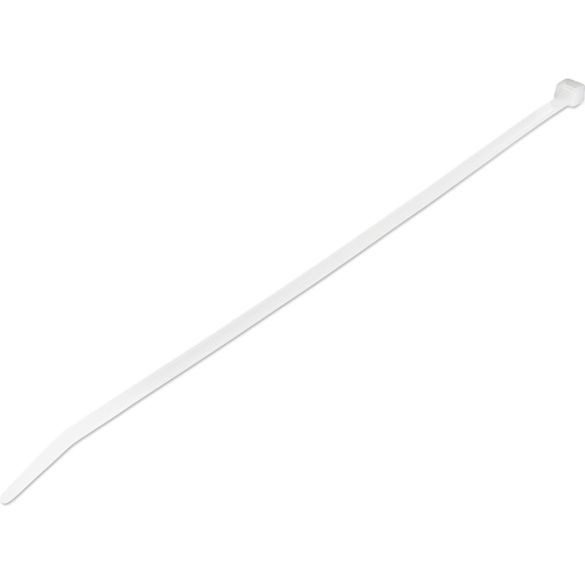 StarTech, Kabelbinder, 10"(25cm) Cable Ties, 1/8"(4mm) wide, 2-5/8"(68mm) Bundle Diameter, 50lb(22kg) T (Kunststoffkabel...