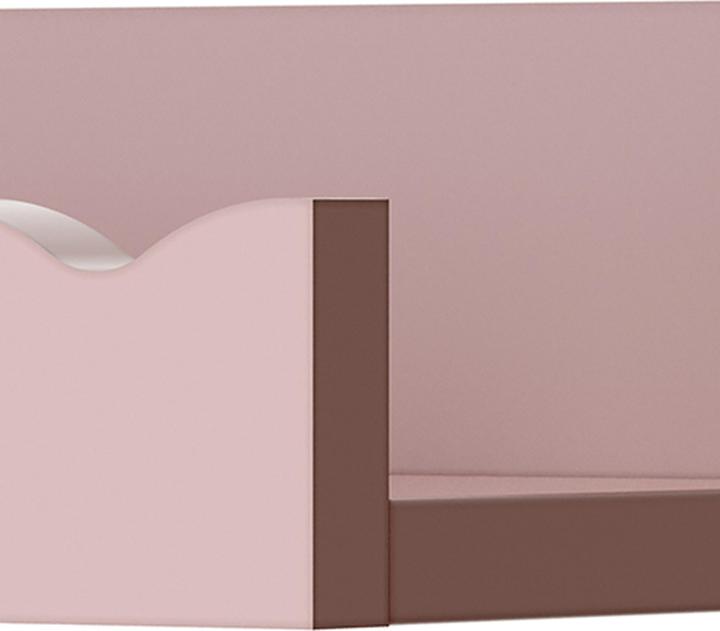 En.Casa Kinder-Wandregal 2er Set Vestnes 60x10x5 cm Cotton Candy