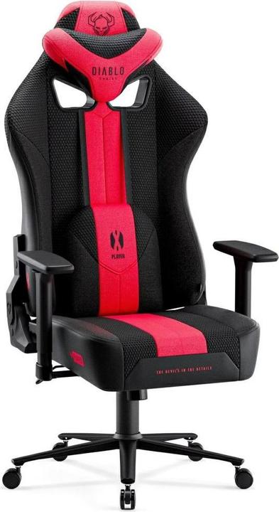 Immagine prodotto Diablo Sedia da gioco X-Player 2.0 Gaming Chair King Size, Nero-Rosso