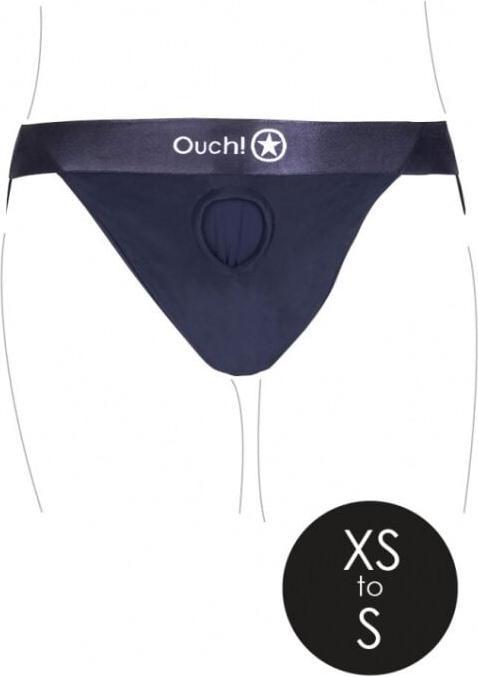 Produktbild Ouch! Vibrating Strap-on Panty Harness with Open Back - XS/S