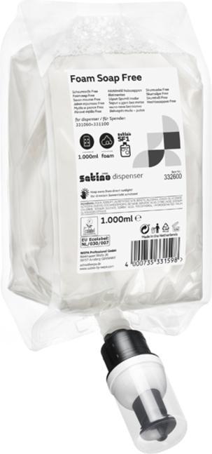 Produktbild Satino by Wepa Schaumseife 1000ml SF1 (Flüssigseife, Handseife Nachfüllpackung, 1000 ml)