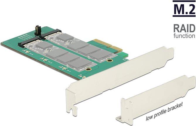 Produktbild Delock PCIe x1 > 2 x M.2 Key B