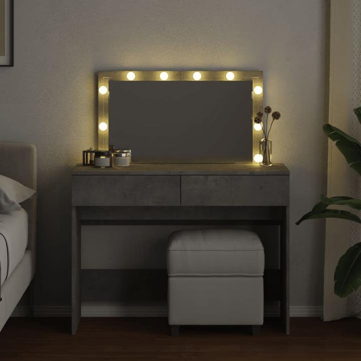 Image du produit VidaXL Coiffeuse avec éclairage LED (100 x 40 x 120 cm)