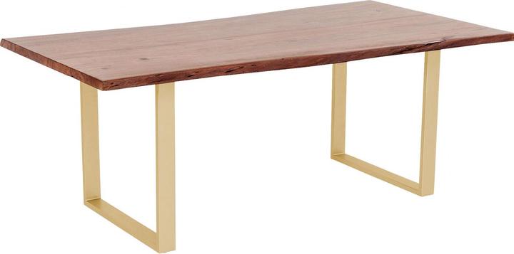 Actual product image Kare Design Table Harmony Walnut Brass 180x90cm (180 x 90 x 76 cm)