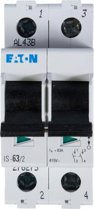 Image du produit Eaton Interrupteur principal gris 2 pôles 63 A