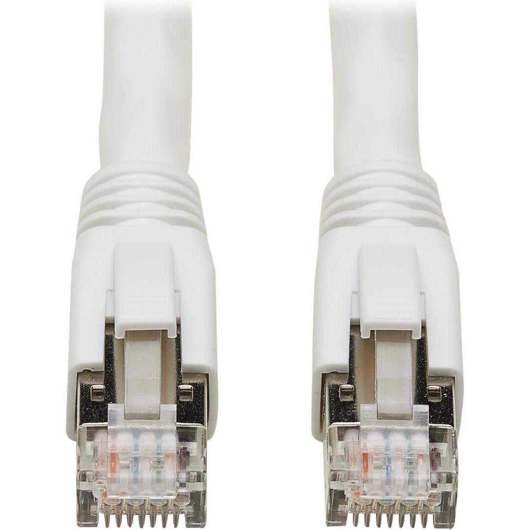 Eaton Cat8 25G/40G Certified Snagless Shielded S/FTP Ethernet Cable RJ45 M/M PoE White 6ft (S/FTP, CAT8.1, 1.83 m), Netz...