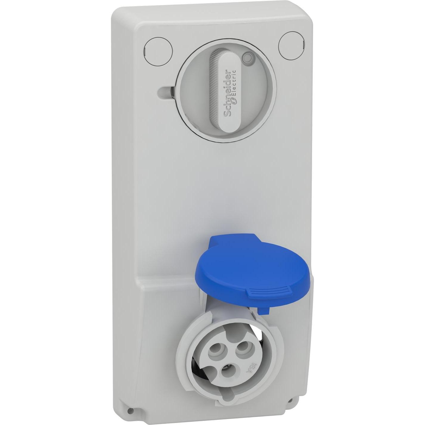 Schneider Electric, Steckdose, SE 82031 Anbausteckdose Verrieg. Ip44 16A 230V 3P