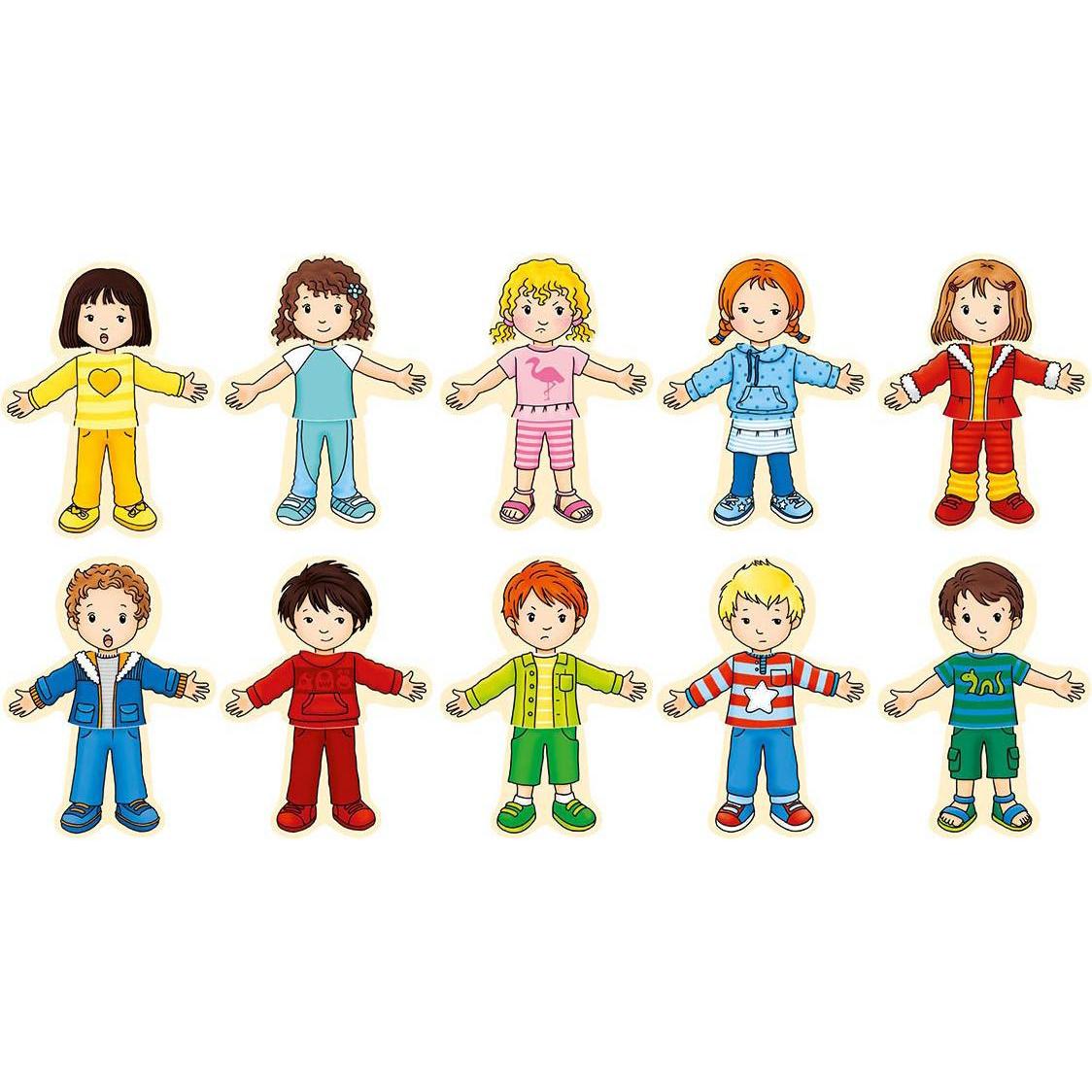 Thumbnail - Goki Anziehpuppenpuzzle Junge und Mdchen im Holzkasten (36 Teile)