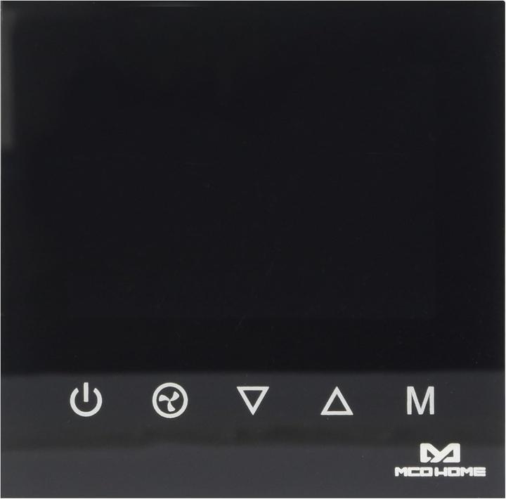 Actual product image MCO Home MCOEMH8-FCB - Fan Coil Thermostat 2 pipe black