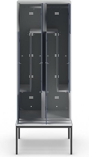Produktbild Z-Garderobenschrank mit Sitzbank (80 cm, 214 cm)