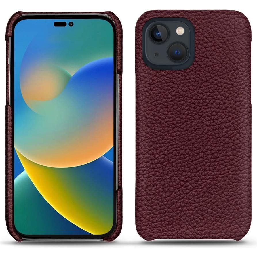 Noreve Lederschutzhülle (Apple iPhone 14), Smartphone Hülle, Violett