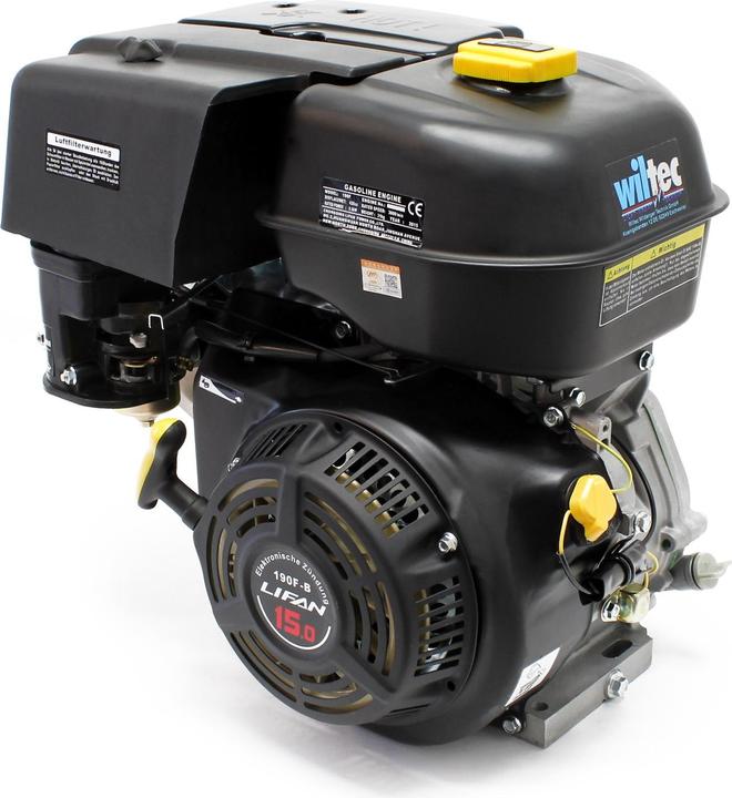 Produktbild Wiltec LIFAN 190 Benzinmotor 10kW (15PS) 4Takt 25mm luftgekühlt 1Zylinder Handstart (Kettensäge, Rasenmäher, Gartenmaschinen Ersatzteile)