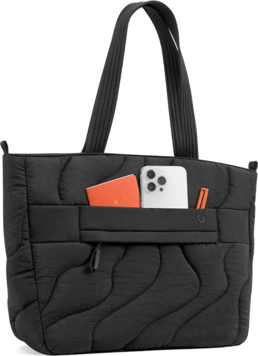 tomtoc Terra-T38 Puffy Laptop Tote Bag, 17.5L, black (17.50 l)