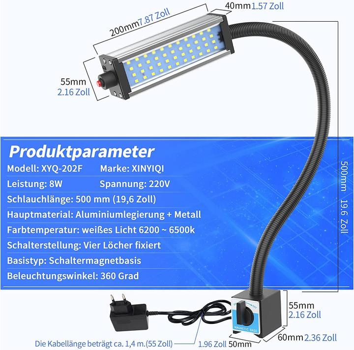 Actual product image Xinyiqi LED work light, IP66 (800 lm)