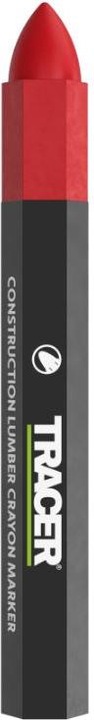 Tracer ACM2 Construction Chalk Markers Rot - 12 Stück (Red, 12 x)