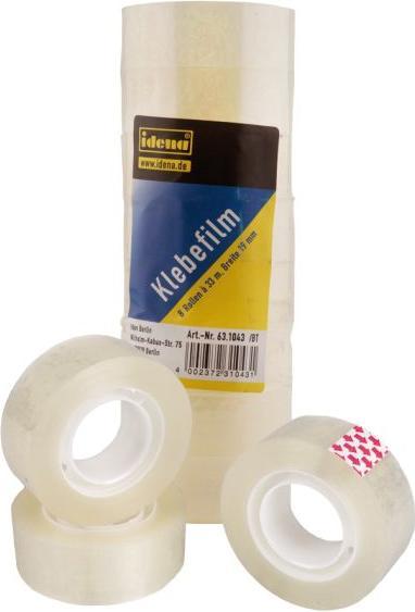 Produktbild Idena Klebefilm transp. 19mm x 33m, 8 Stück (19 mm)