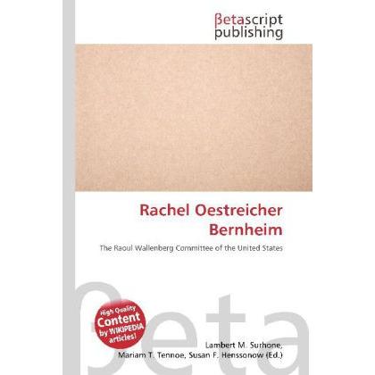 Rachel Oestreicher Bernheim, Fachbücher