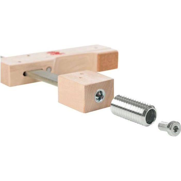 Thumbnail - Klemmsia, Schraubstock + Zwinge, Adapter Basic Mini Spannweite 150 mm Ausladung 110 mm passend für Bohrung 20mm + Profil...