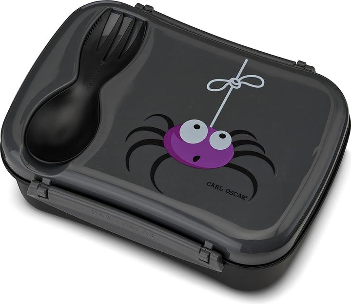 Carl Oscar N’ice Box Kids mit Kühlakku & Besteck Grau