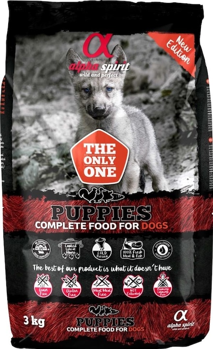 Immagine prodotto Alpha Spirit Mangime per cuccioli PUPPIES 3kg (Cucciolo + gattino, 1 pz., 3000 g)
