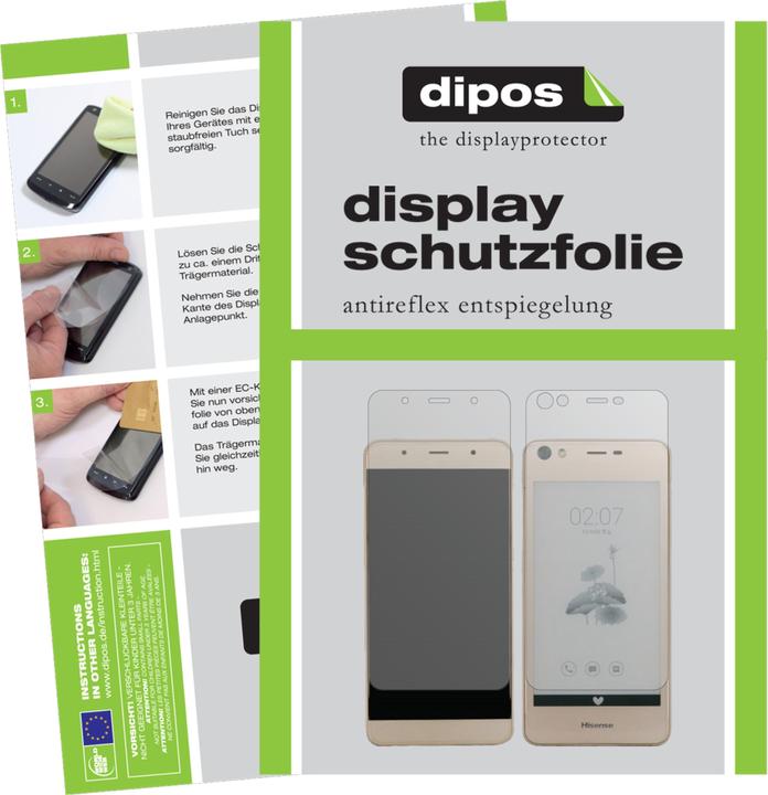 Dipos Pellicola Protettiva Antiriflesso Per HiSense A5 - Protezione Schermo Opaca Anti-Impronta - Made In Germany (2 Pezzi)