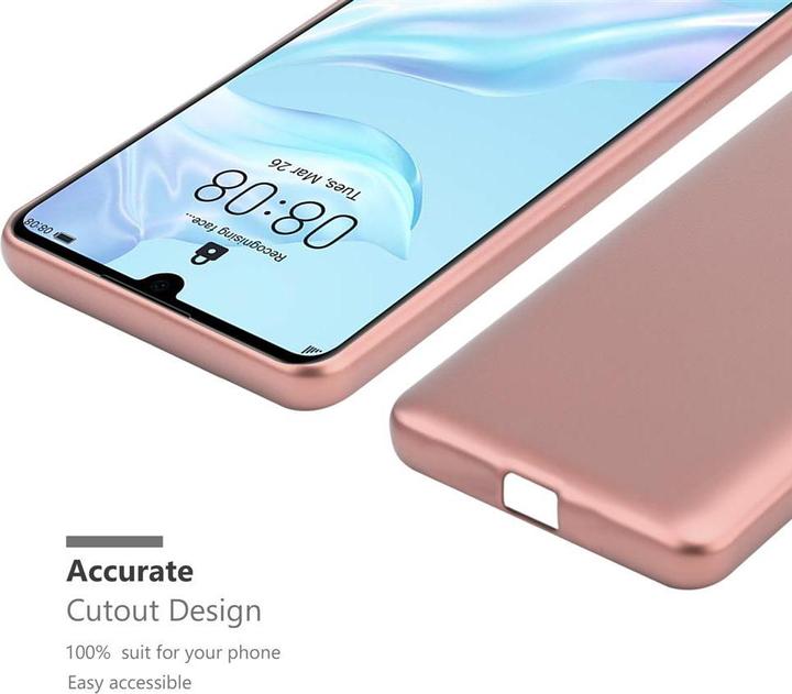 Actual product image Cadorabo Bumper TPU Matt Metallic (Huawei P30)
