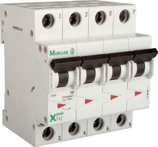 Actual product image Eaton MOE FAZ-C40/3N circuit breaker 40A 3+N-p C-Char