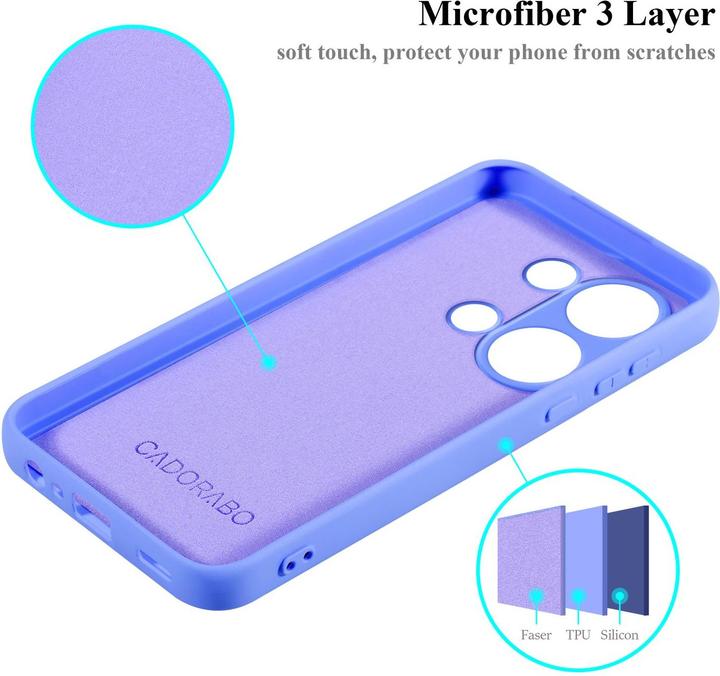 Image du produit Cadorabo Housse pour Redmi Note 13 pro 4G TPU avec protection liquide Design en silicone (Xiaomi Redmi Note 13 Pro 4G)