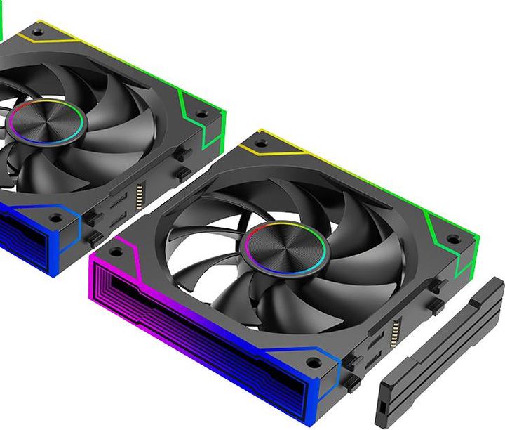 Image du produit Xilence Lüfter Daisy-Chain-ARGB 125x360x25mm (120 mm, 3x)