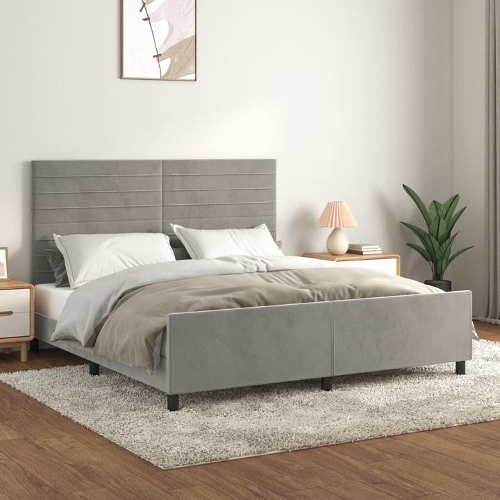Image du produit vidaXL Bettgestell mit Kopfteil (180 x 200 cm)