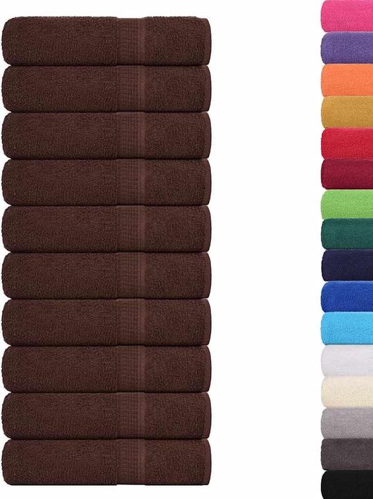 Immagine prodotto vidaXL Asciugamani da bagno 10 pz. Marrone 100x150 cm 360 g/m² 100% cotone Asciugamano da doccia (100 x 150 cm)