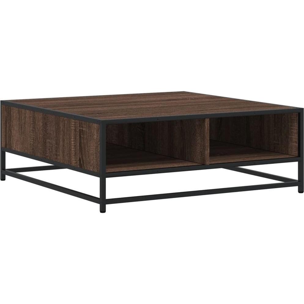 VidaXL, Couchtisch + Beistelltisch, Couchtisch Beistelltisch Kaffeetisch Sofatisch Braun Eichen-Optik (80 x 80 x 30 cm)