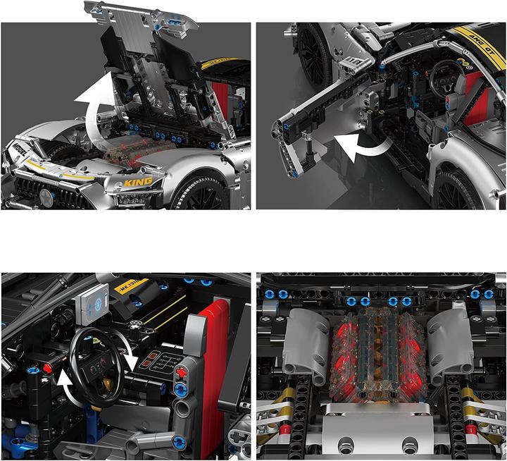 Actual product image Mould King Quick Sliver" racing car - clamping blocks
