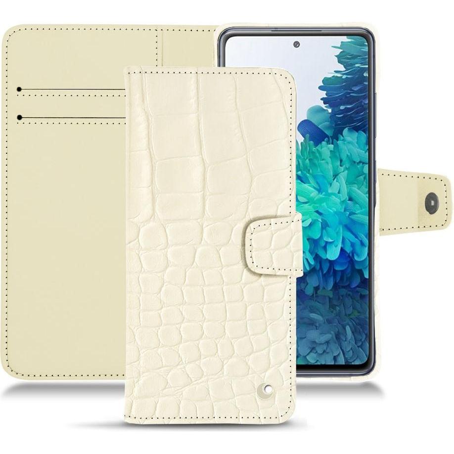 Thumbnail - Noreve Lederschutzhülle Wallet (Samsung Galaxy S20 FE), Smartphone Hülle, Weiss