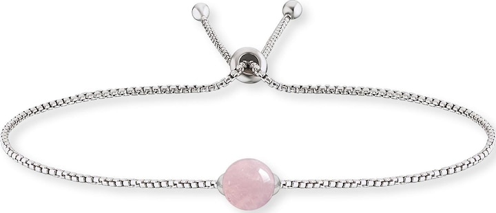 Engelsrufer Rituals Of Love Armband Silber Rosenquarz (24 cm, 925er Silber rhodiniert)