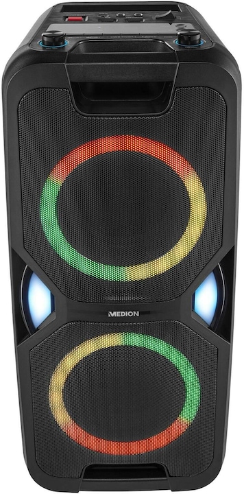 Medion MD 44468 Altoparlante per feste nero (15 h, Corrente elettrica, Batteria ricaricabile)